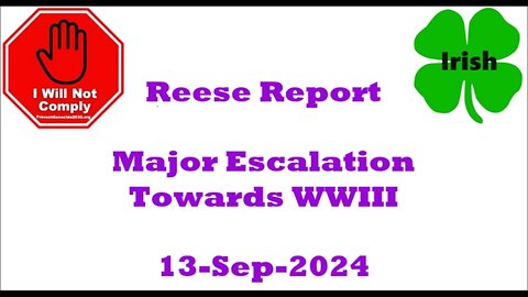 Major Escalation Towards WWIII 13-Sep-2024