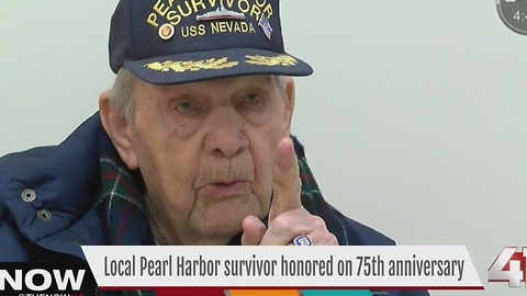 Local pearl harbor survivor honored on 75th anniversary