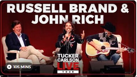 TUCKER CARLSON - With RUSSELL BRAND and JOHN RICH in SUNRISE FLORIDA on 9/27/2024