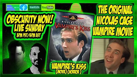 Obscurity Now! #podcast #103 Vampire's Kiss #nicolascage #horror #movie #film #indie #80s