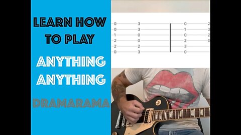 Anything Anything by Dramarama Guitar Lesson