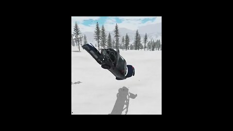 |MiniBeamNG/ Car Ice Sliding Crash #04 BeamNG.Drive #Shorts