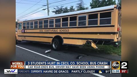 Special needs students injured in Cecil County bus crash