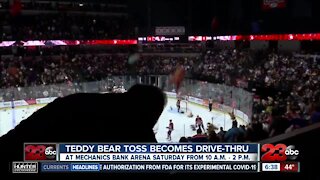 Bakersfield Condors Teddy Bear Toss will be a drive-thru outside Mechanics Bank Arena this year