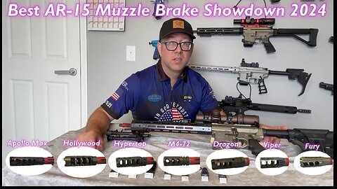 Best AR-15 Muzzle brake/ Comp test (Apollo Max, Hypertap, Hollywood, Coda Fury, Dragon