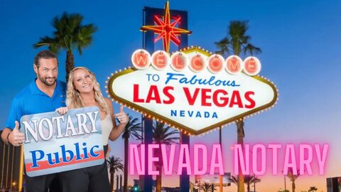 How To Be Notary Public & Non-Resident Mobile Notary In Nevada!