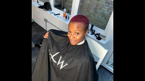 Haircut on DJ Cuppy