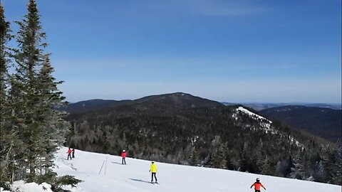 Mont Tremblant skiing Part 4 - Longest run, full length normal speed on a clear day