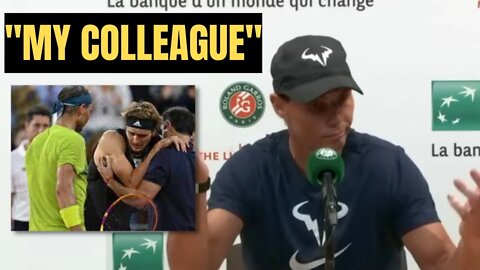 Rafa Nadal - "Zverev is a good guy." Roland Garros 2022 SF Press Conference (HD)