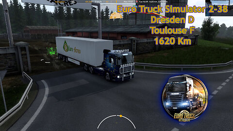 Euro Truck Simulator 2-38, Dresden D, Toulouse F, 1620 Km