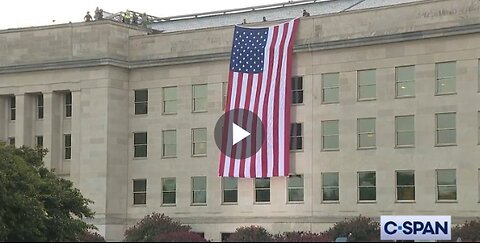 AMERICAN FLAG UNFURLED AT THE PENTAGON TO HONOR 9/11 ANNIVERSARY