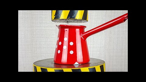 Hydraulic Press vs Metal Coffee Pot