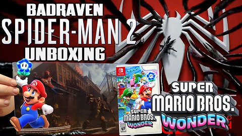 Spider Man 2 And Mario Bros Wonder Unboxing