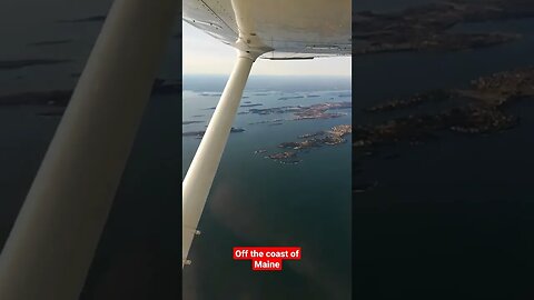 Flying Over The Ocean Near Bailey Island, Harpswell Maine