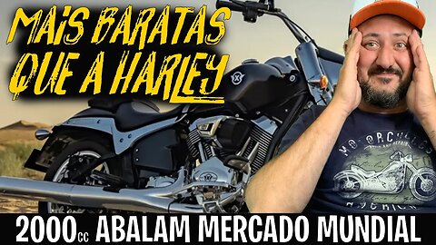 Novas Motos CUSTOM 2000cc, mais baratas que a HARLEY, abalam o mercado MUNDIAL