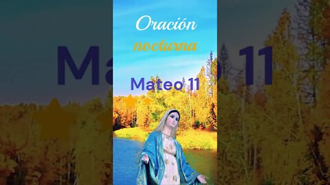 Oración de la tarde Mateo 11 - 28 - 30 #shorts