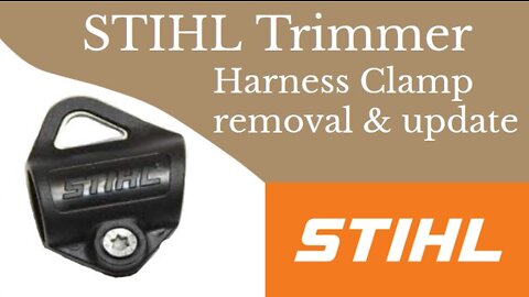 Stihl brush cutter FS90 removal of harness mount holder and replacing it with updated new one