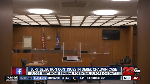 Jury selection continues in Derek Chauvin case, judge sent home several potential jurors on Day 1