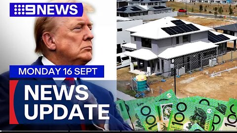 Man in custody after shots fired near Donald Trump; New home funding announced 9 News Australia