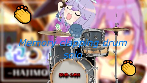 vtuber utakata memory performs her clapping drum solo