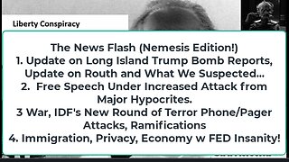 Liberty Conspiracy LIVE 9-18-24! Trump Bomb Rumors, IDF Blows MORE Devices, Fed Rates, SPEECH!