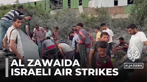 Israeli air strikes target Al Zawaida: At least 16 Palestinians killed