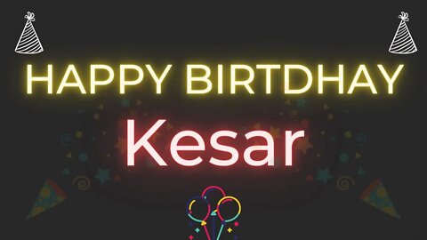 Happy Birthday to Kesar - Birthday Wish From Birthday Bash