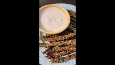 green bean fries | green bean fries recipe | crispy green bean fries #Shorts