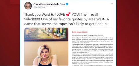 Councilwoman Michele Fiore responds to failed recall effort