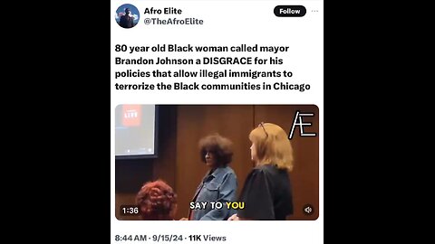 80 yr old Black woman says living in Chicago it's like living in the Jim Crow South.