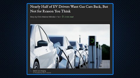 Most EV Owners Want Gas Cars Back