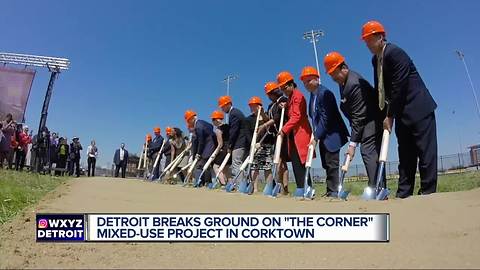 Groundbreaking held for The Corner development at Michigan and Trumbull