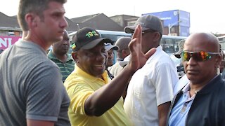 SOUTH AFRICA-Durban - Ramaphosa at Bered Taxi rank (UCr)