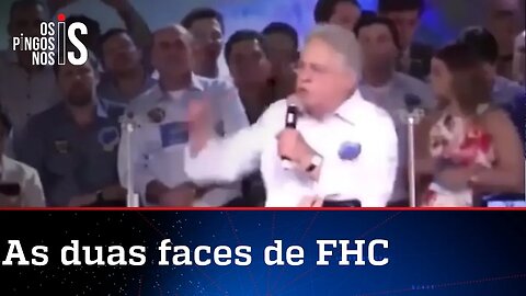 Vídeos escancaram discurso de FHC antes de se aliar a Lula e aos bandidos