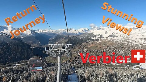 [4K] Skiing Verbier 4Vallées, The Return Journey - Stunning Views! Valais Switzerland, GoPro HERO11