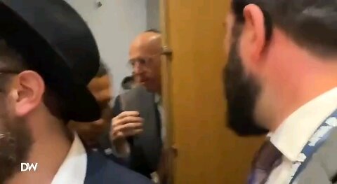 WATCH: Anti-Israel protesters shoved into a stairwell after attempting to crash an Orthodox Jewish