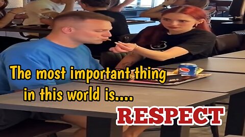 The most important thing in this world is, RESPECT