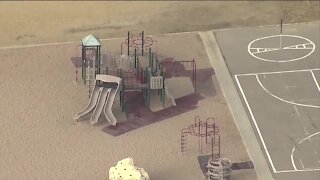 Racist messages written in graffiti on Aurora elementary school playground