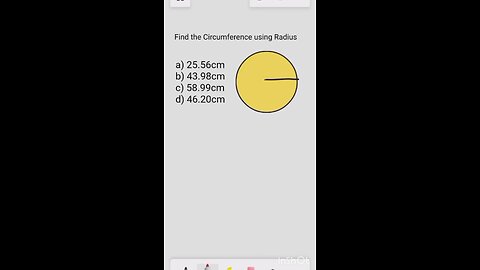 circumference using radius🔥😱