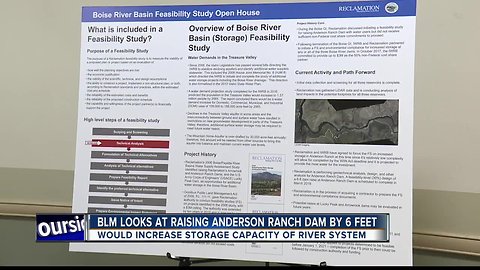 Possible water storage increase at Anderson Dam