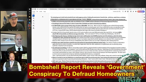 Bombshell Report Reveals 'Government' Conspiracy To Defraud Homeowners