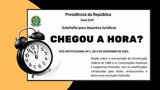 CHEGOU A HORA?