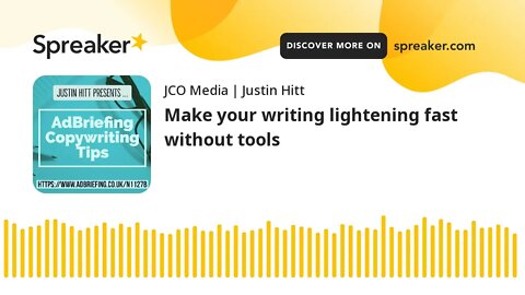 Make your writing lightening fast without tools