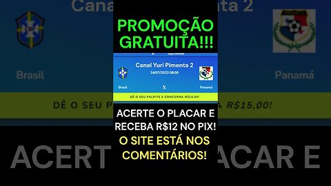 COPA DO MUNDO FEMININA: Acerte o placar de Brasil x Panamá e receba 12 reais via PIX