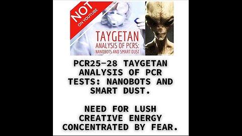 PCR25-28 TAYGETAN ANALYSIS OF PCR TESTS: NANOBOTS AND SMART DUST. NEED FOR LUSH CREATIVE ENERGY CONC