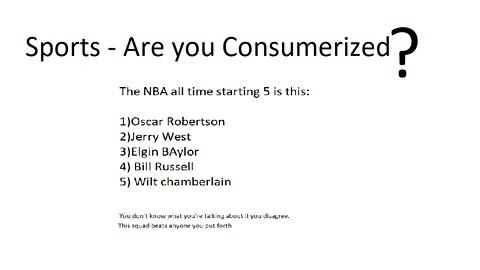 Sports: Are you consumerized?