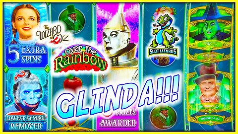 GLINDA!!! MAX SPINNING A CRAZY COMEBACK! Wizard of Oz Over the Rainbow Slot