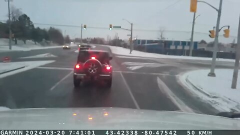 Brake Check On Highway In Waterloo