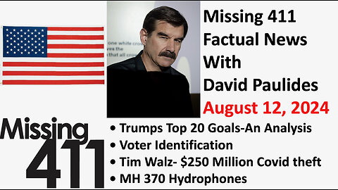 Missing 411 Factual News with David Paulides for August 11, 2024