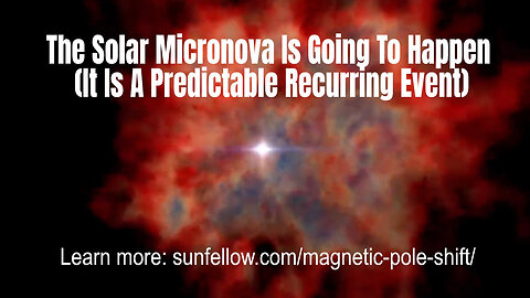 The Solar Micronova Is Going To Happen (It Is A Predictable Recurring Event)